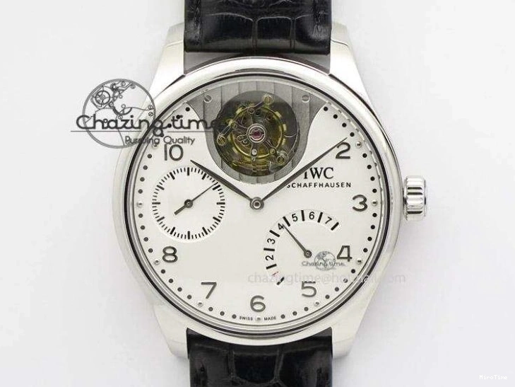 MIROTIME 0128 Fashionable Portuguese Real PR RG IW500701 ZF 1:1 Best Edition On Brown Leather Strap A52010 V 7302